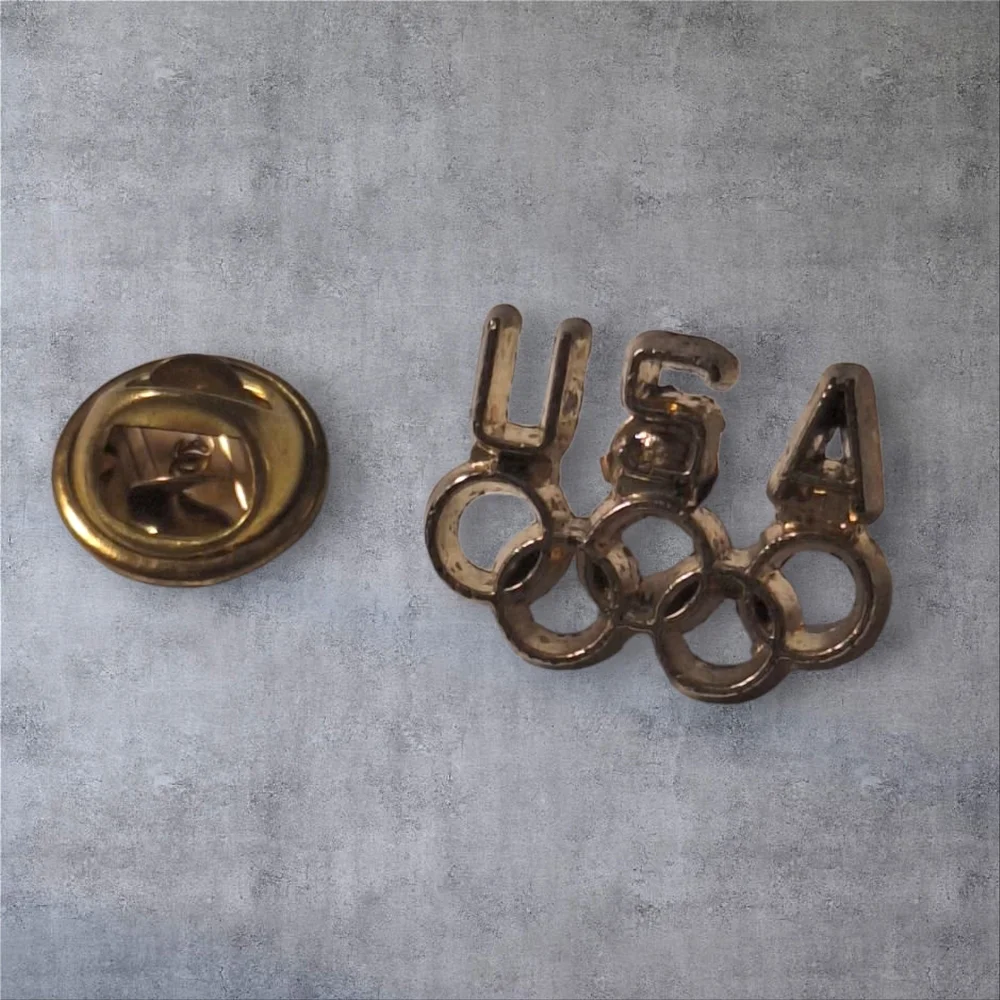 Elegant Gold USA Olympic Cuff Links